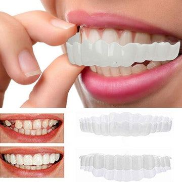 Comfort Fit Flexible Teeth – Instant Smile Cosmetic False Teeth for Natural Look