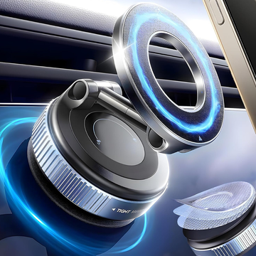 Strong Magnetic Phone Holder – 360° Rotating Car Mount for Smartphones